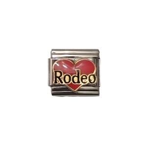 Italian Charmlink for Italian Charm Bracelet ❤️‎ Rodeo  9mm
